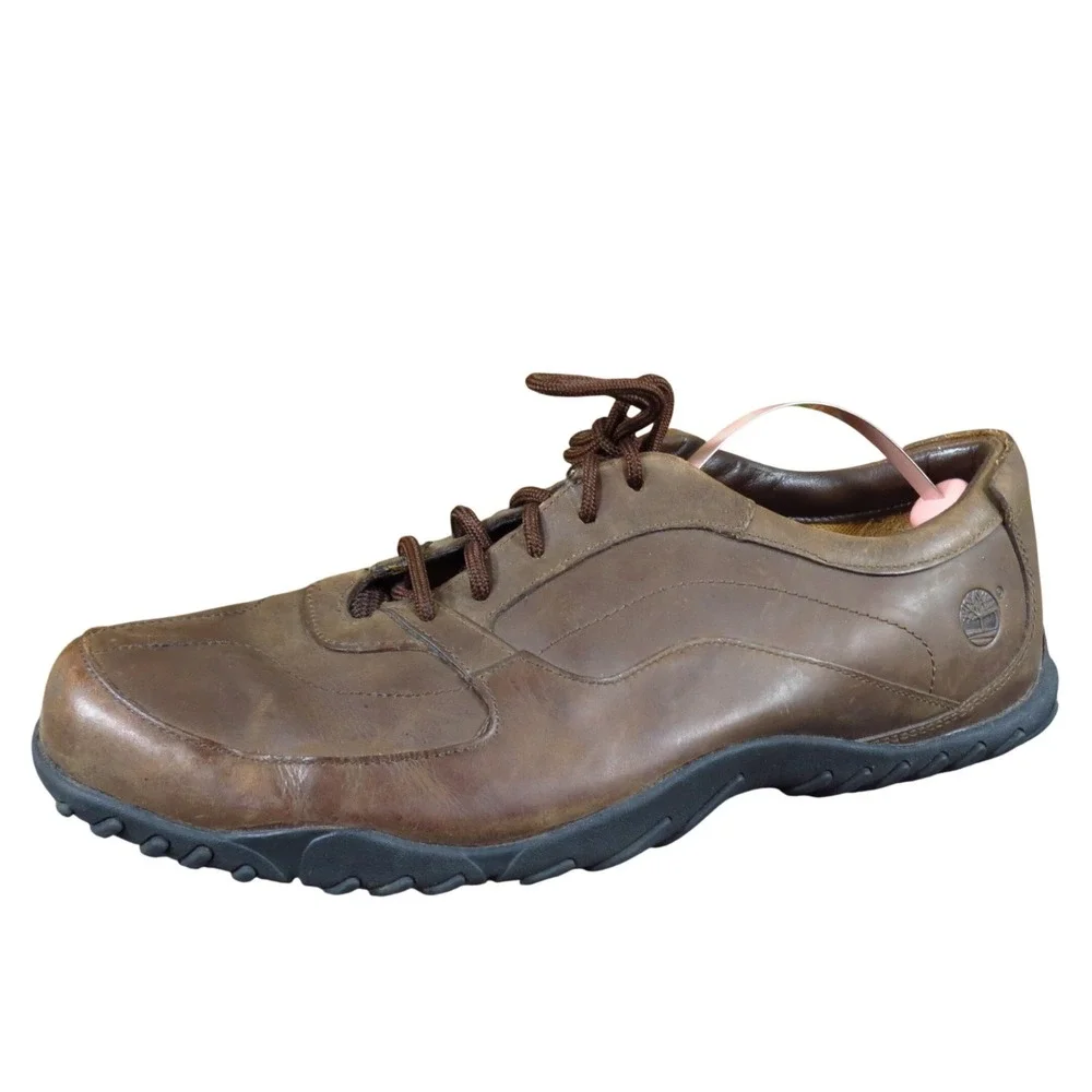 Timberland Martlar Men Casual Oxford Shoes Size 9‎ Wide Brown Leather 56527